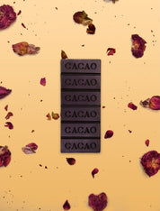 ROSE PETAL | ROSE SUGAR 60% DARK CHOCOLATE BAR