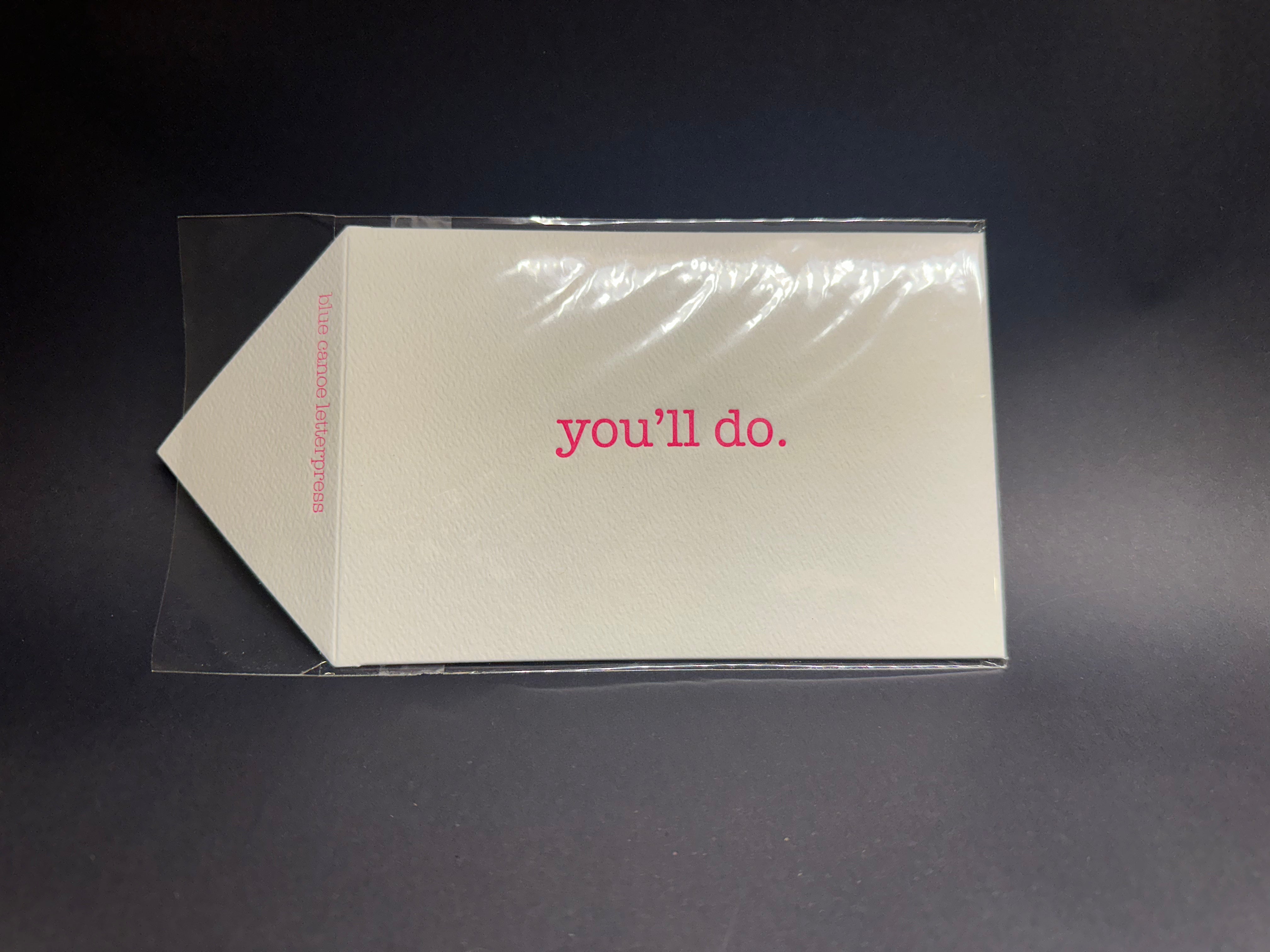 Letterpress Envelope of Love- you'll do.