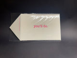 Letterpress Envelope of Love- you'll do.